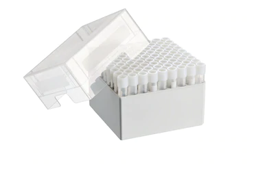 艾本德儲存盒 9 × 9, 可放置 81  個螺旋蓋（凍存）管， 4  –  5  mL，2  件，高 102  mm，4  英寸，聚丙烯材料，可耐受最低 -86  °C，可高溫高壓滅菌，帶蓋子并具有