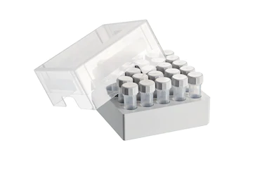 艾本德儲存盒 5 × 5, 可放置 25  個螺旋蓋管，5  mL，2  件，高 76  mm，3  英寸，聚丙烯材料，可耐受最低 -86  °C，可高溫高壓滅菌，帶蓋子并具有數(shù)字字母標識
