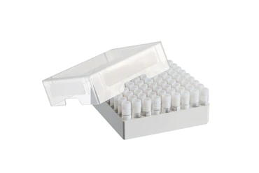 艾本德儲存盒 9 × 9, 可放置 81  個螺旋蓋（凍存）管， 1  –  2  mL，3  件，高 53  mm，2  英寸，聚丙烯材料，可耐受最低 -86  °C，可高溫高壓滅菌，帶蓋子并具有數(shù)