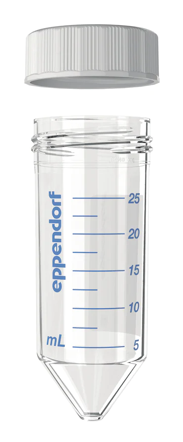 艾本德Eppendorf Conical Tubes 25 mL 帶螺旋蓋, 25 mL, 啟動套裝，4  個(gè)單離心管架，6  個(gè)轉(zhuǎn)子適配器，轉(zhuǎn)子孔可容納 50  mL 錐形管, PCR 潔凈級, 無